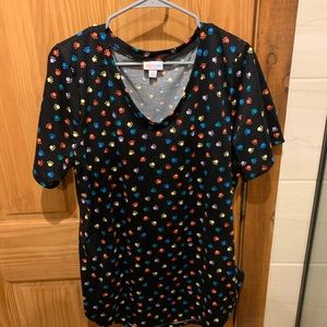 Lularoe paw print top